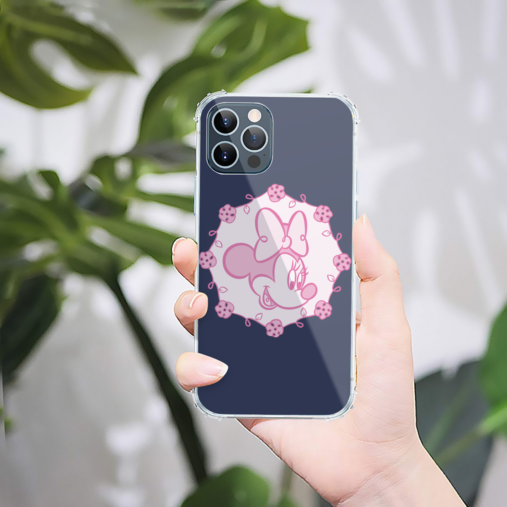 （画像用） ミッキーマウス Mickey Mouse 【iPhone 12シリーズ対応】透明スマホケース（クリアソフトケース）